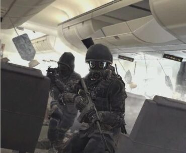 [COD4] How was 141 able to board an already flying airplane during "Mile High Club"?