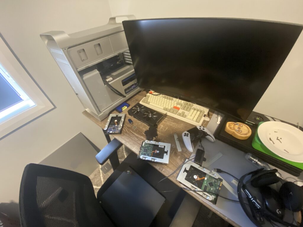 my shit mac pro setup ive been using for a year