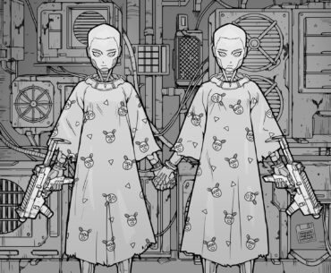 Hi! I made this pic. should i color it, or leave it as is?:)