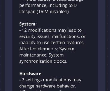 Custom OS Tweaks?