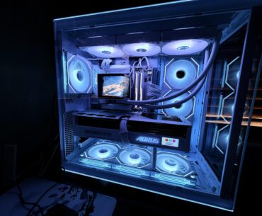 All white I love it my first pc