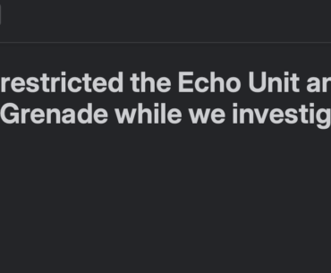 Any ideas why echo is disabled?