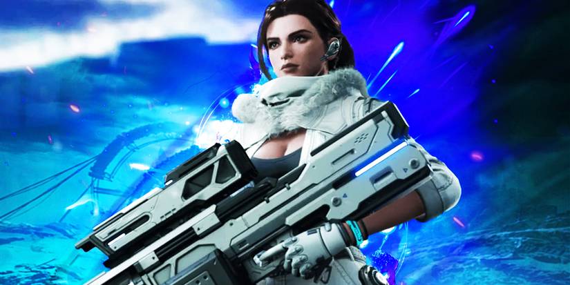 Haley from The First Descendant Posing with a weapon