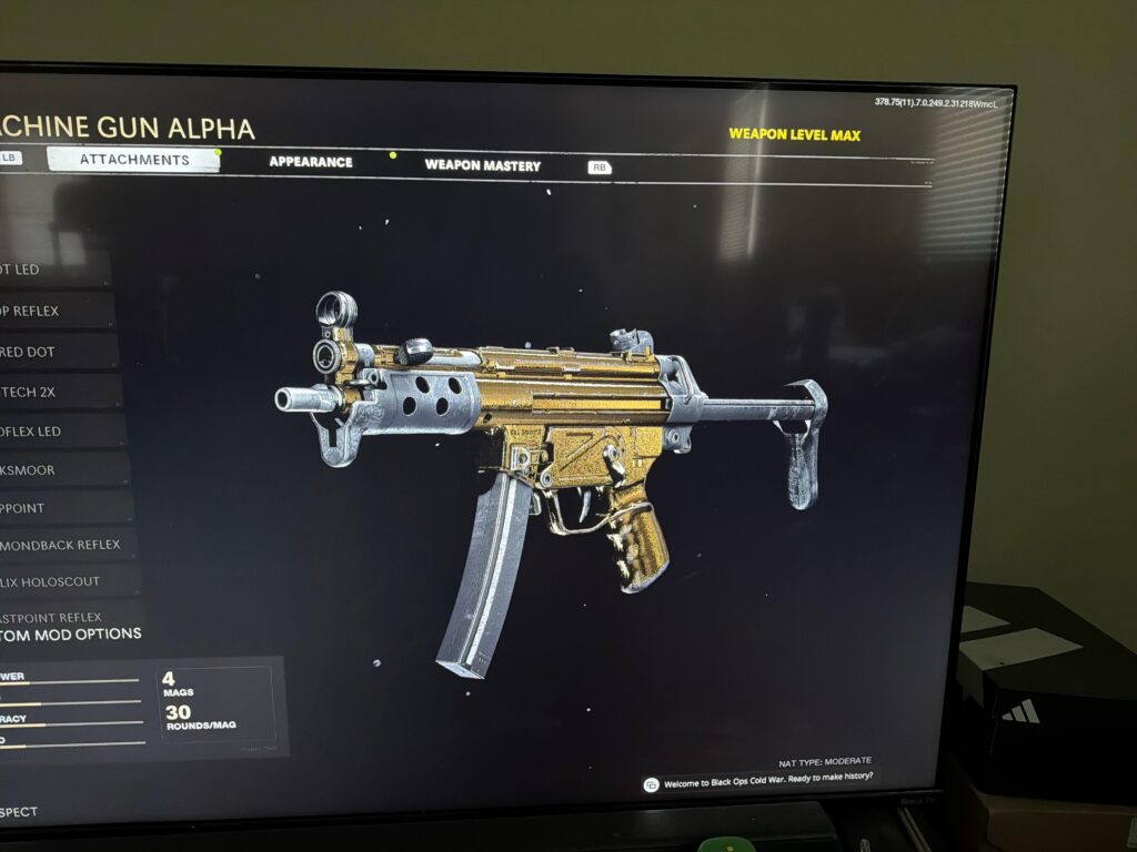 First SMG gold (also statement)