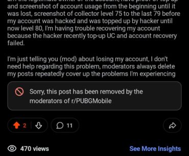 Account Lost