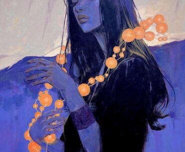 concept of woman contemplating memory cores