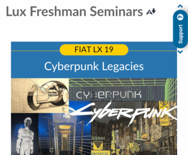Cyberpunk Course at my University! Inspiration for Final Project?