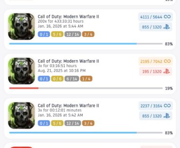 [COD] PlayStation trophy stack 🏆