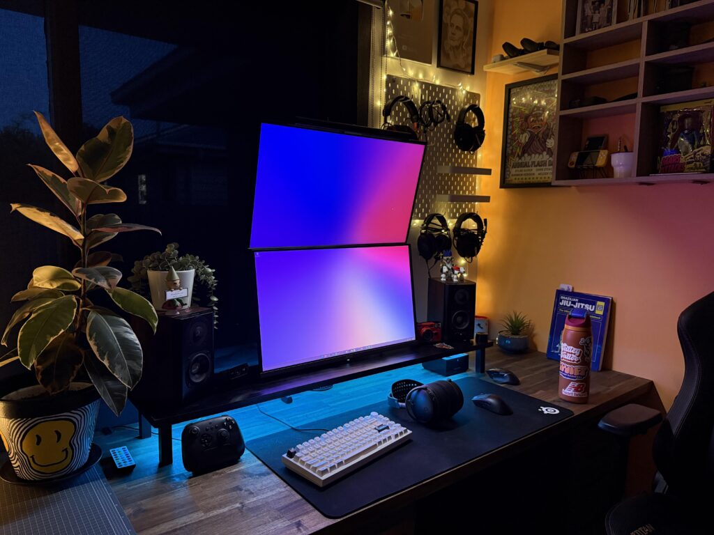 Just built this monitor shelf and I feel like it’s really elevated my setup!