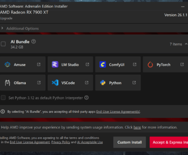 I just tried to install the new Radeon driver and I couldn't believe my eyes
