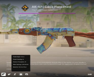 Looking for trade this AK-47 Case hardened 0.08 Float
