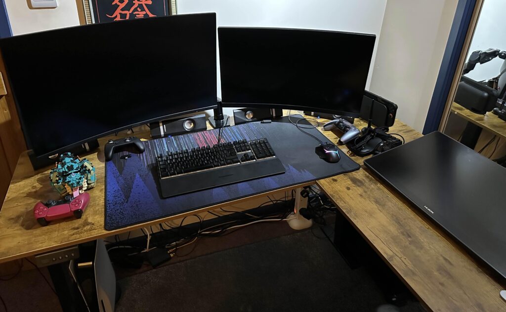 L-Shaped Desk Setup Advice