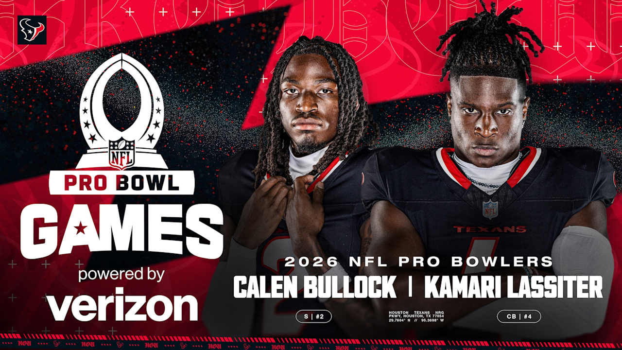 Houston Texans S Calen Bullock and CB Kamari Lassiter Named To 2026 Pro Bowl Games Houston Texans S Calen Bullock and CB Kamari Lassiter Named To 2026 Pro Bowl Games