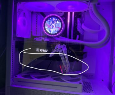 What decor can I add to hide the bottom cables from my MATX?
