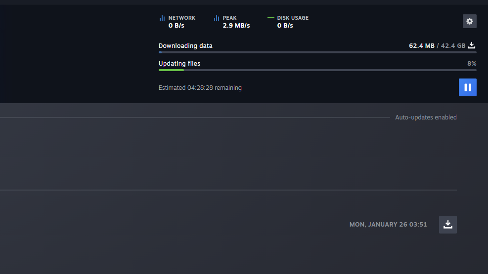 A Steam download.