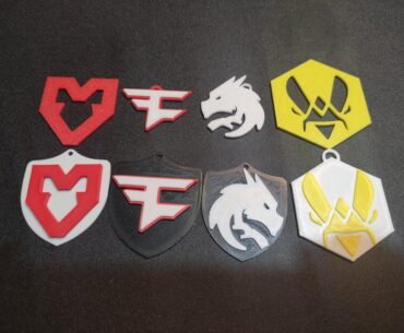 Esport Team Keychains/Charms FaZe, Vitalit, Spirit, Mouz, G2, Liquid, Furia etc...