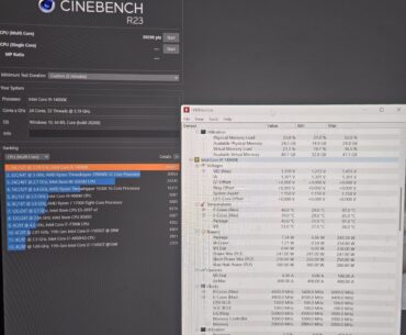 I9 14900k cinebench oc/UV