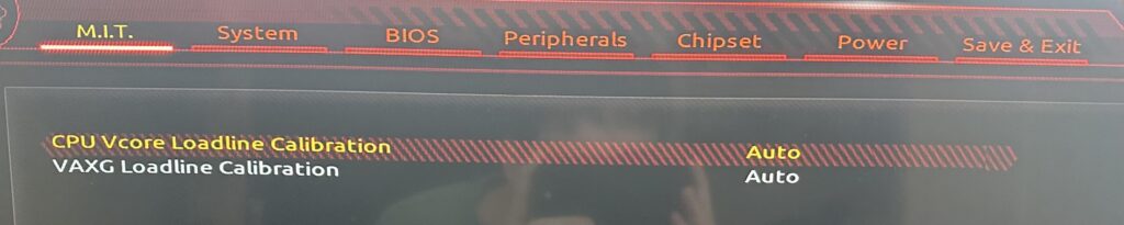 Help needed: Cannot find documentation on GIGABYTE GA-Z270M-D3H BIOS Loadline Calibration Setting