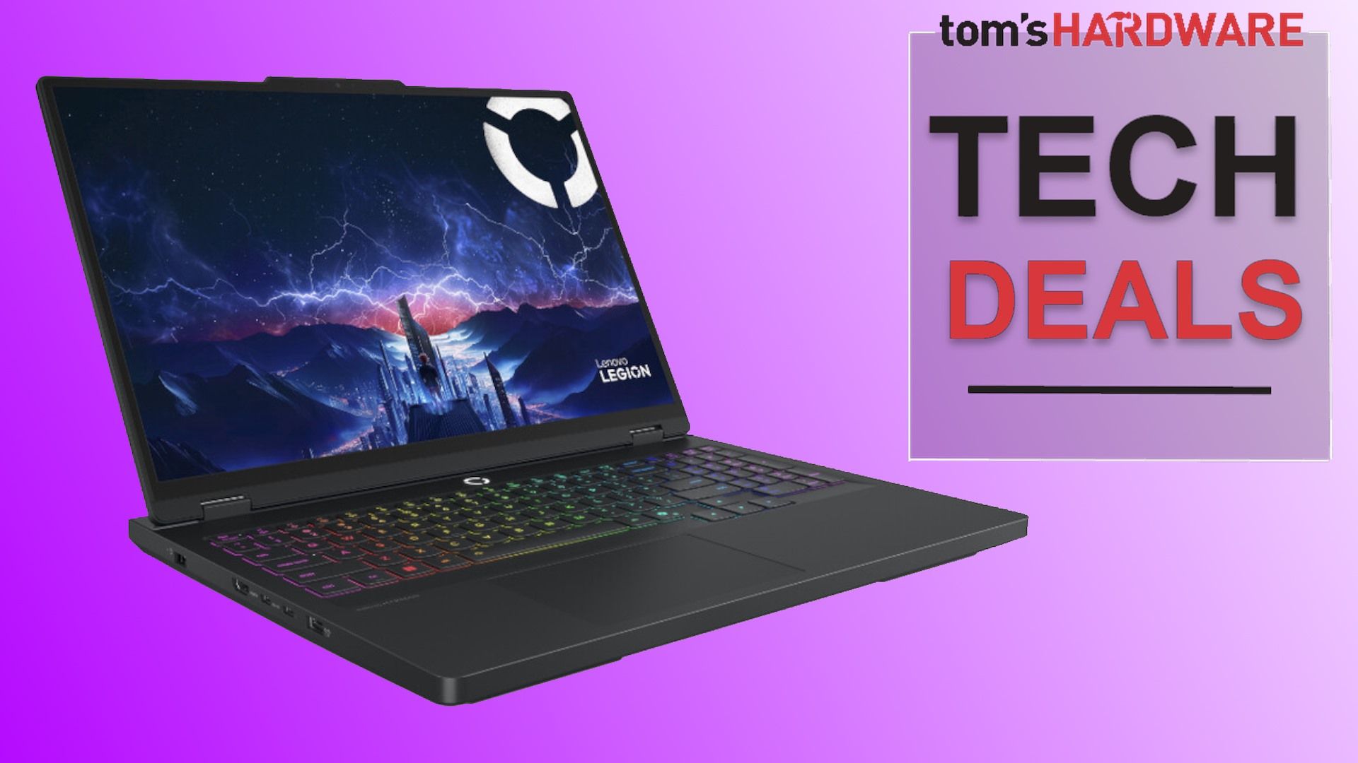 RTX 5070 OLED gaming laptop slashed to $1,294 in Lenovo’s blowout sale — premium 1440p 280 Hz OLED monitor drops down to $485 A header image showing the Tom's Hardware Tech Deals badge along with the Lenovo Legion 5i gaming laptop.