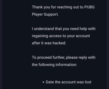 Account hacked then banned