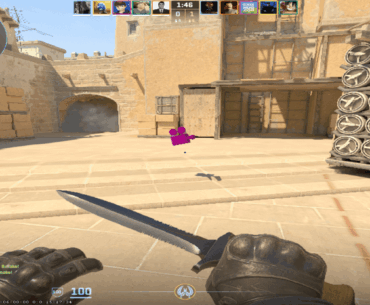 Bad Purple camera that is good at hiding enemies head in the ramp.