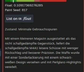 M4A1-s| Printstream 4x Battle Scared 1 for 1 + Little add ?