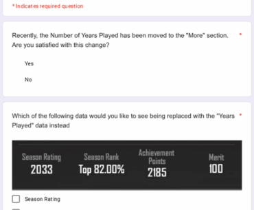 Profile Stats Survey