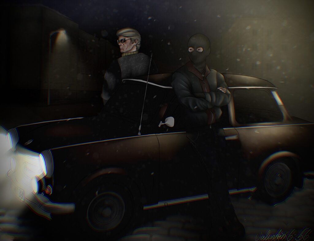 Bell and Adler in east Berlin