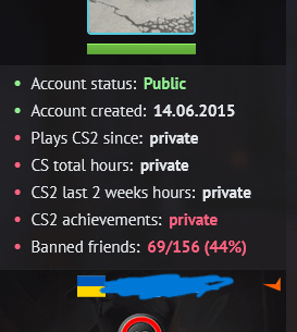 First game of Faceit in 3 months. This guy gets carried by 2 guys with several VAC banned alts.