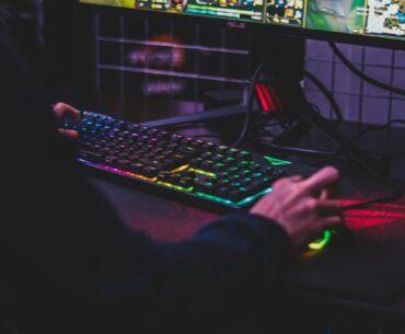 Person Using Computer