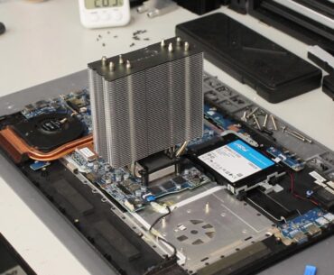 I gave a gaming laptop a desktop CPU cooler. It stopped screaming.
