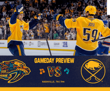 GAME DAY: Sabres vs. Preds, January 20