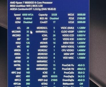 As stable as i can get 6000 cl28