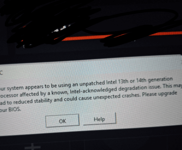 Unpatched intel 13th or 14th issues
