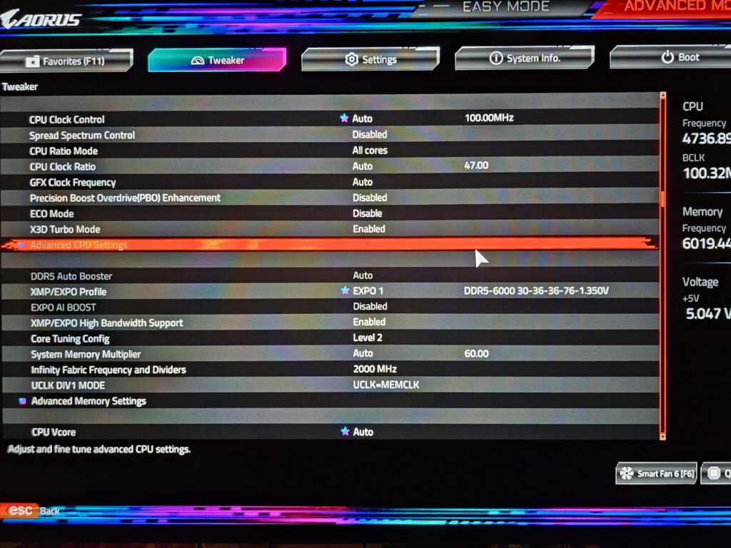 Help with bios