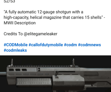 Upcoming shotgun next season