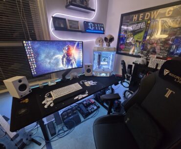 My cozy corner for gaming and making music.