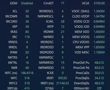 9800x3d-6200 Timings Advice