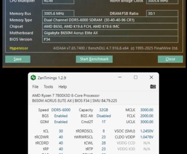 Spent the day messing around with my ram timings. Also got a better r23 score.