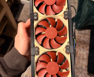 75% success with my first 3D printed GPU shroud