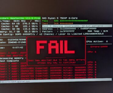 10k errors on memtest 😔