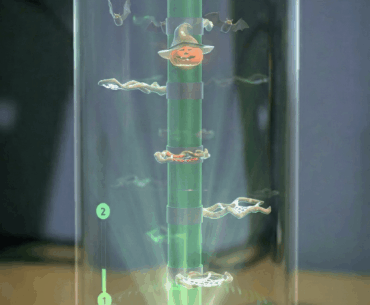 Razer announced a holographic AI tube, so we wrote a volumetric shader to potentially run our game