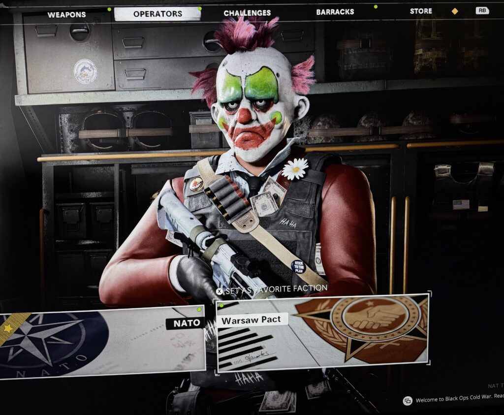 Me whenever I try to enjoy playing Cold War