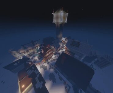 The Final Reich recreated in Minecraft pt2 (Village Square).