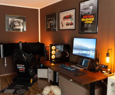 updated battlestation with inverted pc setup