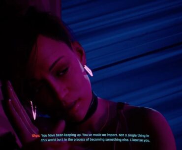 V after talking to Skye