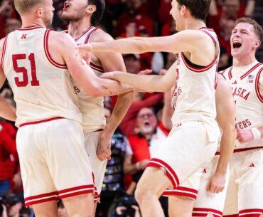 No. 13 Nebraska remains unbeaten with 58-56 win over No. 9 Spartans, extends streak to 18 games