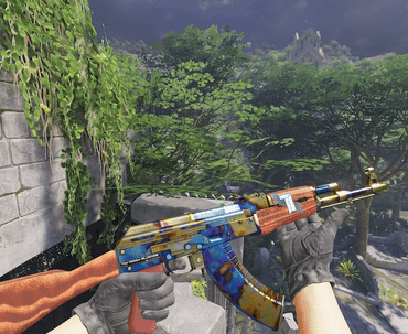 Trading AK-47 | Case Hardened WW Blue | (Top / Magazine): 23.64% / 17.73% | Titan Kato 2015 paper