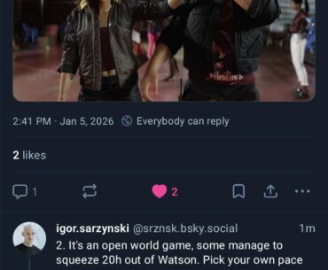Igor Sarzynski responds to some of yall's theories on Bluesky