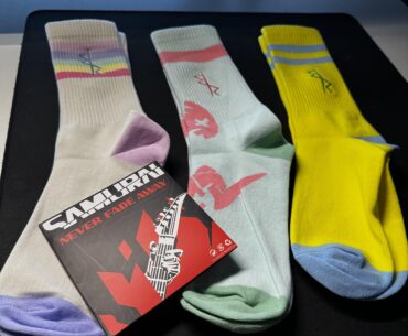 Got my new Cyberpunk socks finally 😎